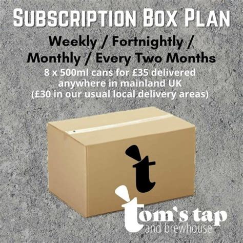 Beer Subscription Box - Tom's Tap and Brewhouse