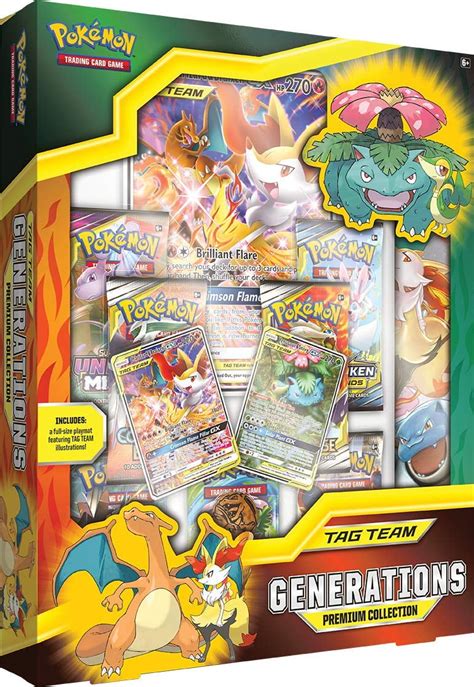 Pokemon TCG: TAG Team Generations Premium Collection | 3 Foil Promo Cards | 7 Booster Packs | 1 ...