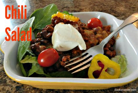 Chili Salad Recipe - Best Leftovers Recipe Ever! - Ducks 'n a Row