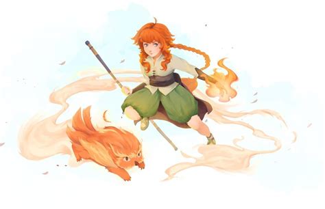 [OC][Art] Wildfire Druid OC : DnD | Druid, Character art, Dnd druid