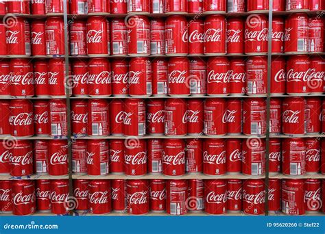 Coca Cola cans editorial image. Image of board, dozens - 95620260