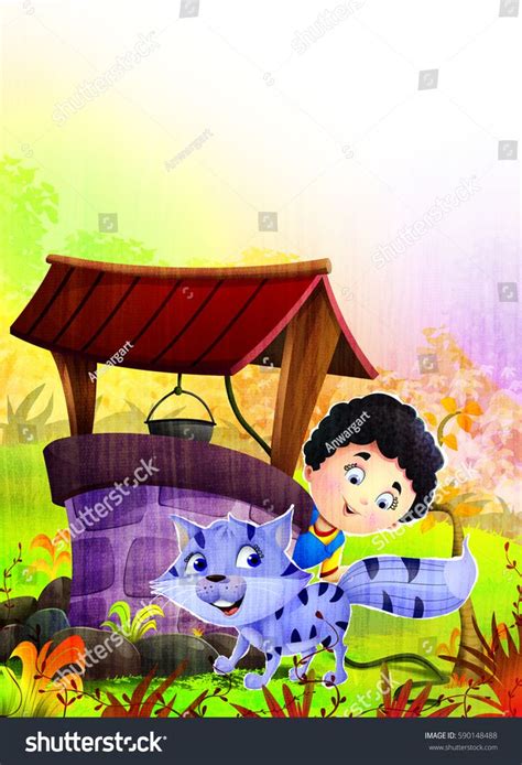 Ding Dong Bell Rhyme Stock Illustration 590148488 | Cartoon baby ...