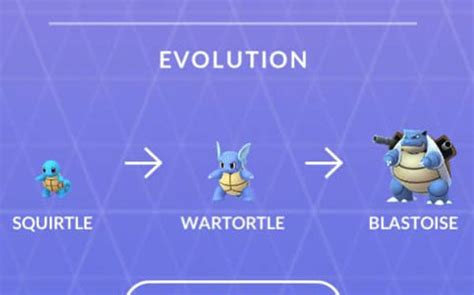 Pokemon Squirtle Evolution Chart