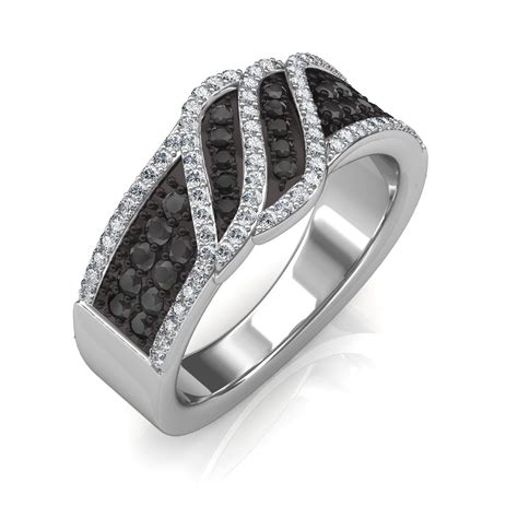 The Imperia Black Diamond Ring - Diamond Jewellery at Best Prices in India | SarvadaJewels.com