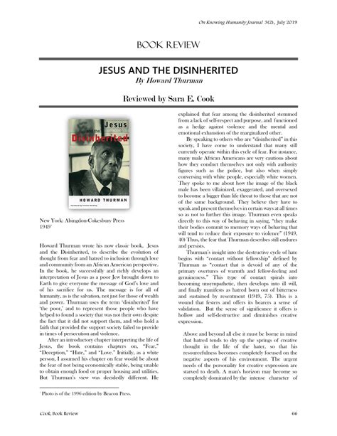 Jesus And The Disinherited Chapter 1 Summary - ReighanYoan