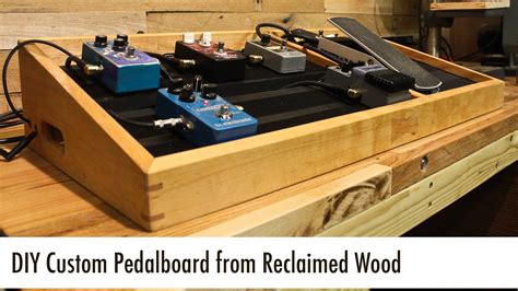 DIY Custom Pedalboard from Reclaimed Wood | Pedalboard, Diy pedalboard, Guitar diy