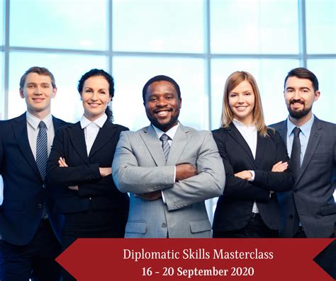 Join us for this year's second edition of Diplomatic Skills Masterclass ...