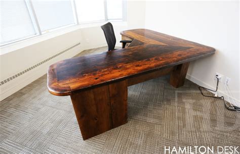 Custom Reclaimed Wood Desk for Toronto Office | Blog