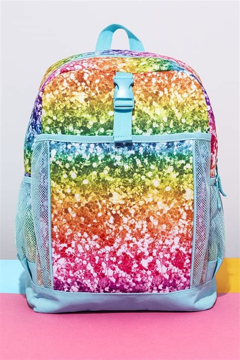 Girls' fashion | Backpack | Glitter | Rainbow | The Children's Place ...