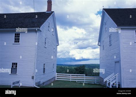 The Sabbathday Lake Shaker Village in New Gloucester Maine Stock Photo ...