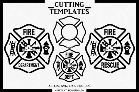 Fire Department Logo, Fireman, Silhouette, Cameo, SVG, PNG