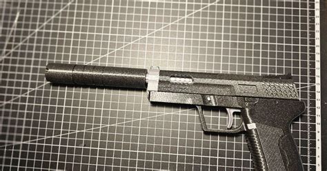 Silencer for Simple 9mm Pistol by 3DWORKBENCH by Alriz | Download free STL model | Printables.com