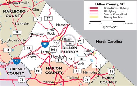 Dillon Places - Cities, Towns, Communities near Dillon, South Carolina