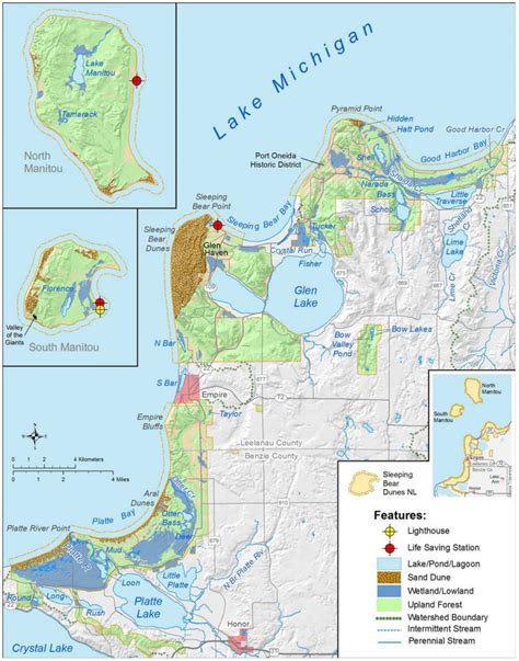 Sleeping Bear Dunes Maps | NPMaps.com - just free maps, period.