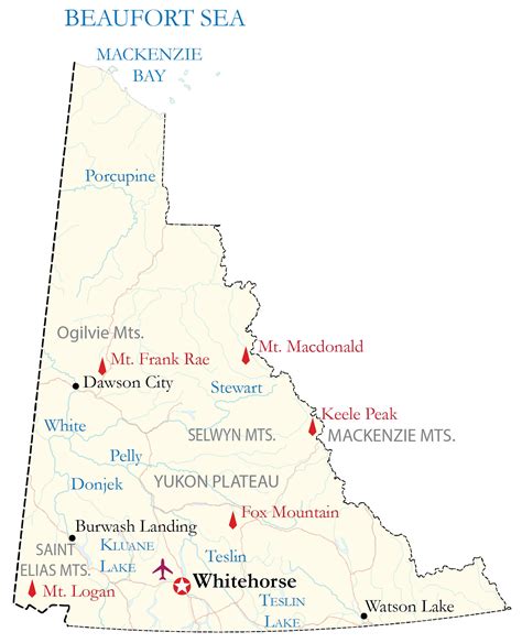 Map of Yukon Territory - GIS Geography