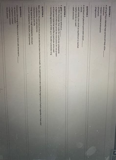 Solved QUESTION 1 A cell engulfing a relatively large | Chegg.com