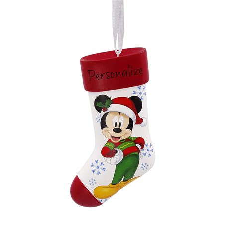 Hallmark Christmas Ornaments, Disney Mickey Mouse Stocking Personalized ...