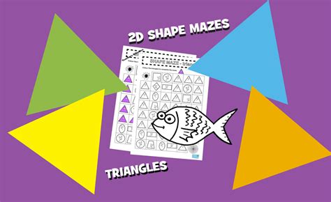 2D Shape Maze-Triangles - Lizard Learning