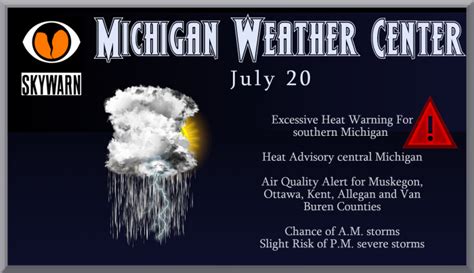 July 20, 2019 – The Michigan Weather Center