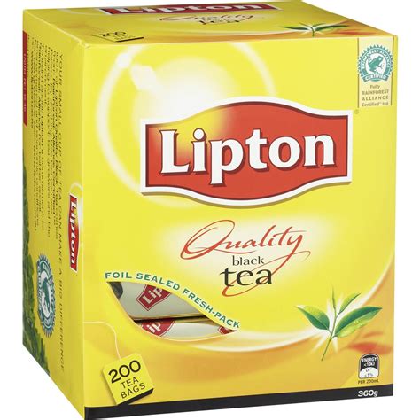 Lipton Quality Black Tea Tea Bags 200 Pack | Woolworths