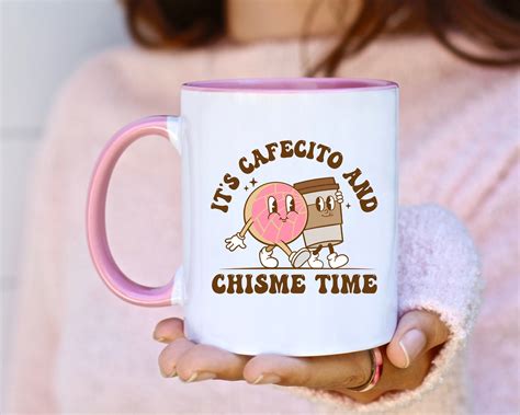 It's Cafecito and Chisme Time Mug, Latina Coffee Mug, Mexican Mug ...