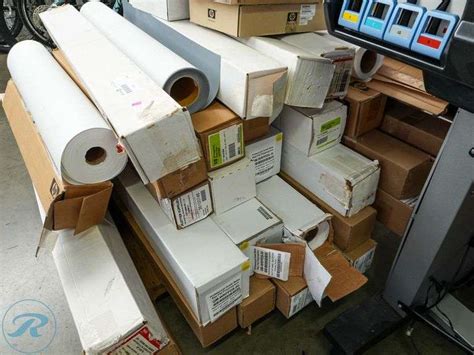 Pallet of Large Format Printer Paper Rolls - Roller Auctions