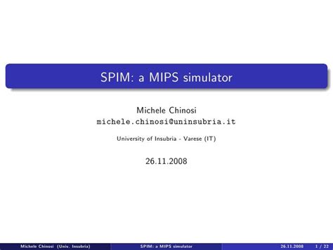 Spim Mips Simulator