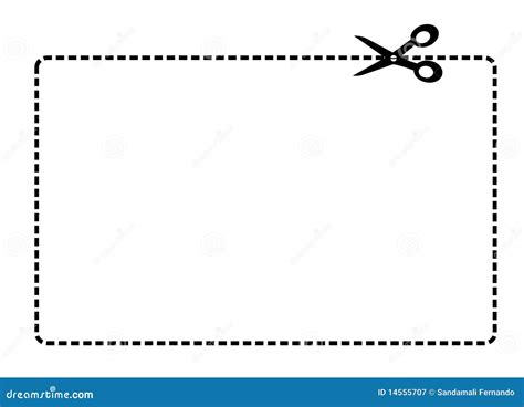 Coupon Border Vector Royalty Free Stock Photography - Image: 14555707