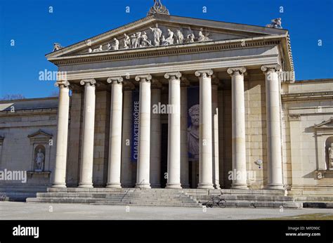 The Glyptothek, a museum in central Munich, Germany, for the Royal ...