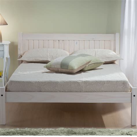 Rio White Washed Wooden Bed Frame - 3ft Single