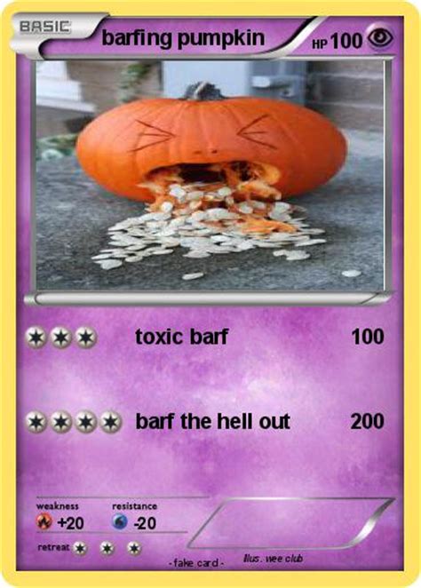 Pokémon barfing pumpkin 2 2 - toxic barf - My Pokemon Card