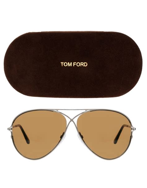 Tom ford Aviator Sunglasses in Metallic for Men | Lyst