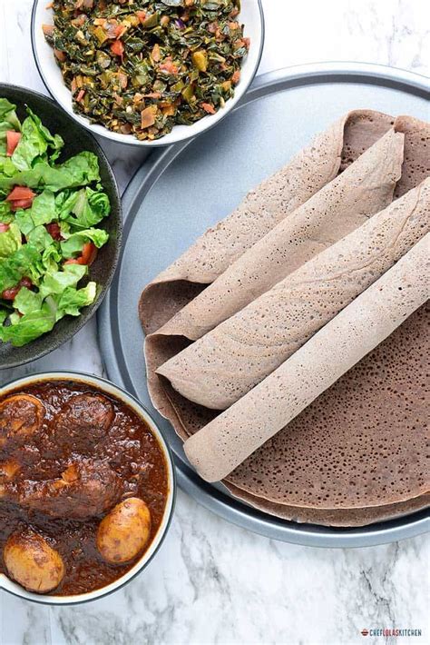 INJERA—100% Gluten Free Teff Injera Recipe - Chef Lolas Kitchen