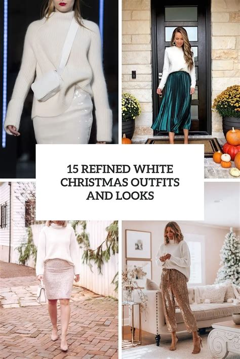 15 Refined White Christmas Outfits And Looks - Styleoholic