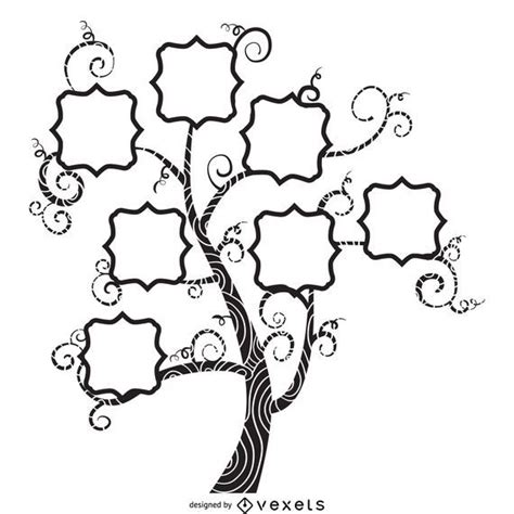 Family Tree Drawing Black And White