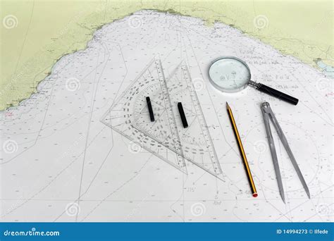 Navigation tools stock image. Image of north, navigate - 14994273