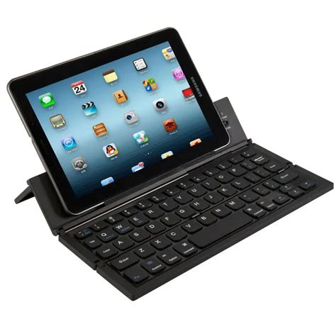 mosunx Good Sale Portable Mini Wireless Foldable Wireless Bluetooth Keyboard For Tablet ...