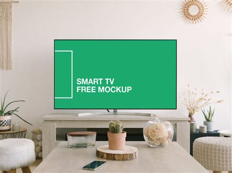 Free Smart TV Screen Mockup