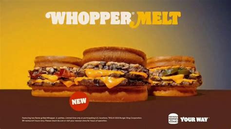 Burger King Whopper Melt TV Spot, 'More Cheese: Open Late' - iSpot.tv