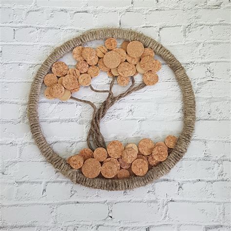 Wine cork wall decor Tree Wall Decor Wood wall decor Tree | Etsy | Wine cork crafts, Wine cork ...