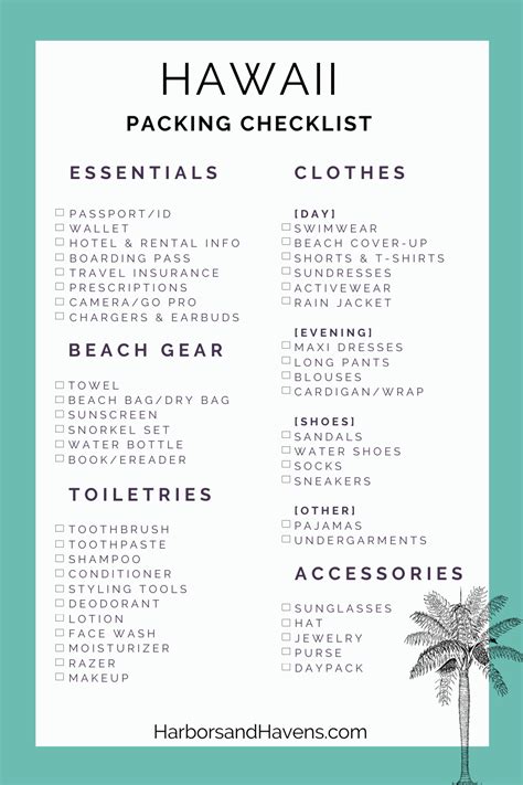 The Best Hawaii Packing List and What to Wear in Hawaii This Year — Harbors & Havens