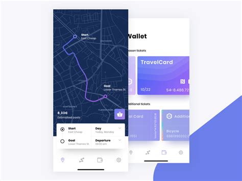 Route Planning App by Marcel Kruger for Fintory on Dribbble Mobile App Design, Mobile Ui, Flat ...