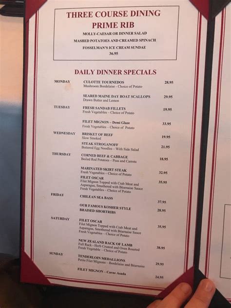 Menu at Taylor's Steak House steakhouse, La Cañada Flintridge