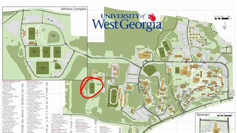 University Of West Georgia Campus Map Middle East Map | Images and ...