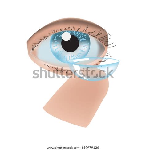 Realistic Style Vector Illustration Eye Contact Stock Vector (Royalty ...