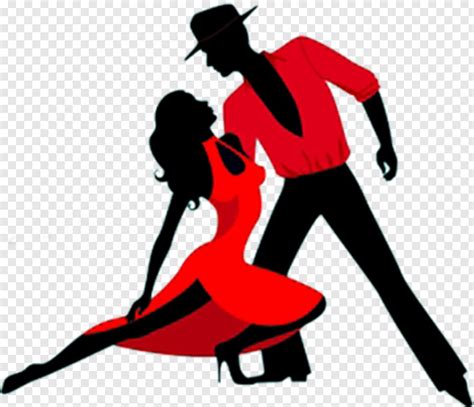 Salsa Dancers - Dance Silhouette Red Transparent, HD Png Download - 423x364 (#5974801) PNG Image ...