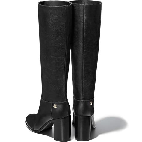 High Boots Calfskin Black - view 3 - see full sized version | Chanel ...