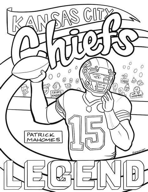 Printable Chiefs Coloring Pages