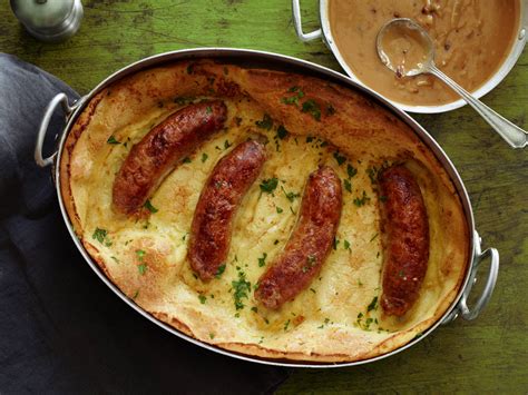 Toad in the Hole with Mustard-Onion Gravy from CookingChannelTV.com | Scottish recipes, Food ...