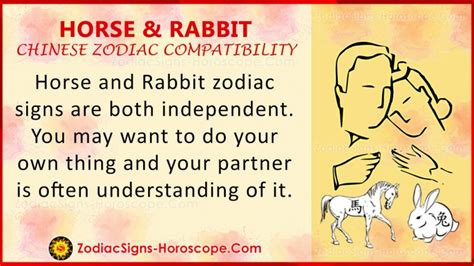 Horse and Rabbit Chinese Zodiac Compatibility: Love and Relationship